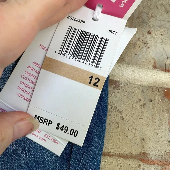 Seven7 Girls Knit Waist Straight Leg Jeans NWT - Picture 3 of 9